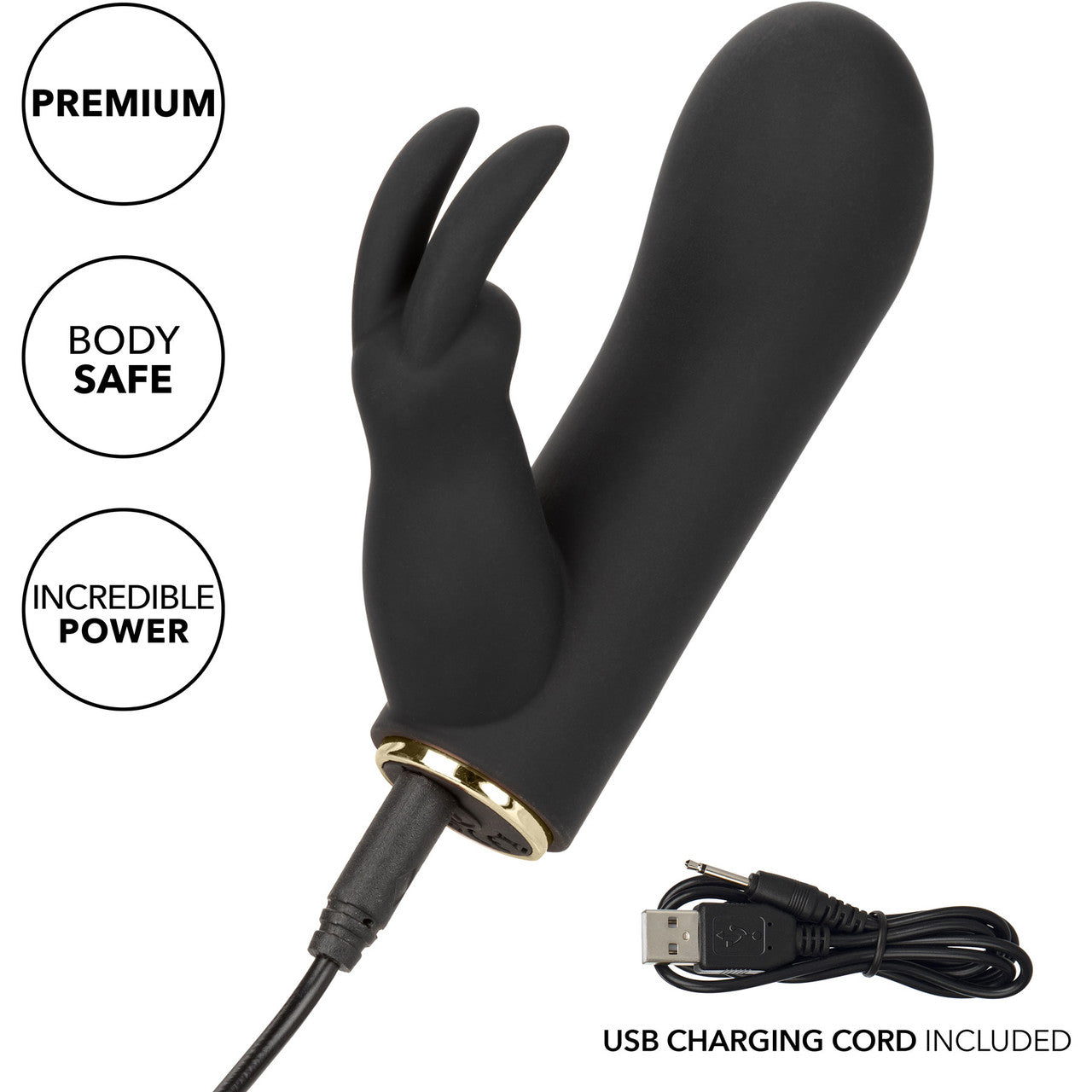 Raven Bunny Rechargeable Waterproof Bullet Vibrator With Silicone Rabbit Sleeve By CalExotics