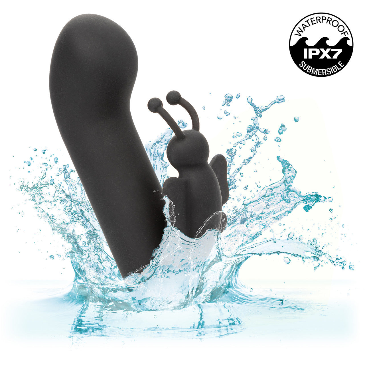 Raven Butterfly Rechargeable Waterproof Silicone Dual Stimulation Vibrator By CalExotics