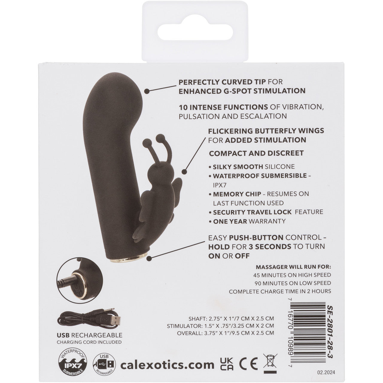 Raven Butterfly Rechargeable Waterproof Silicone Mini Dual Stimulation Raven Butterfly Rechargeable Waterproof Silicone Mini Dual Stimulation