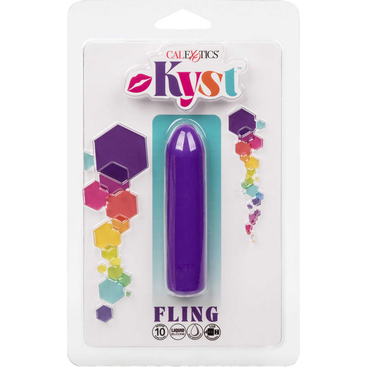 Kyst Fling Powerful Waterproof Rechargeable Bullet Vibrator By CalExotics - Purple