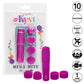 Kyst™ Mega-Mite™ Rechargeable Silicone Bullet With 4 Pleasure Tips - Pink