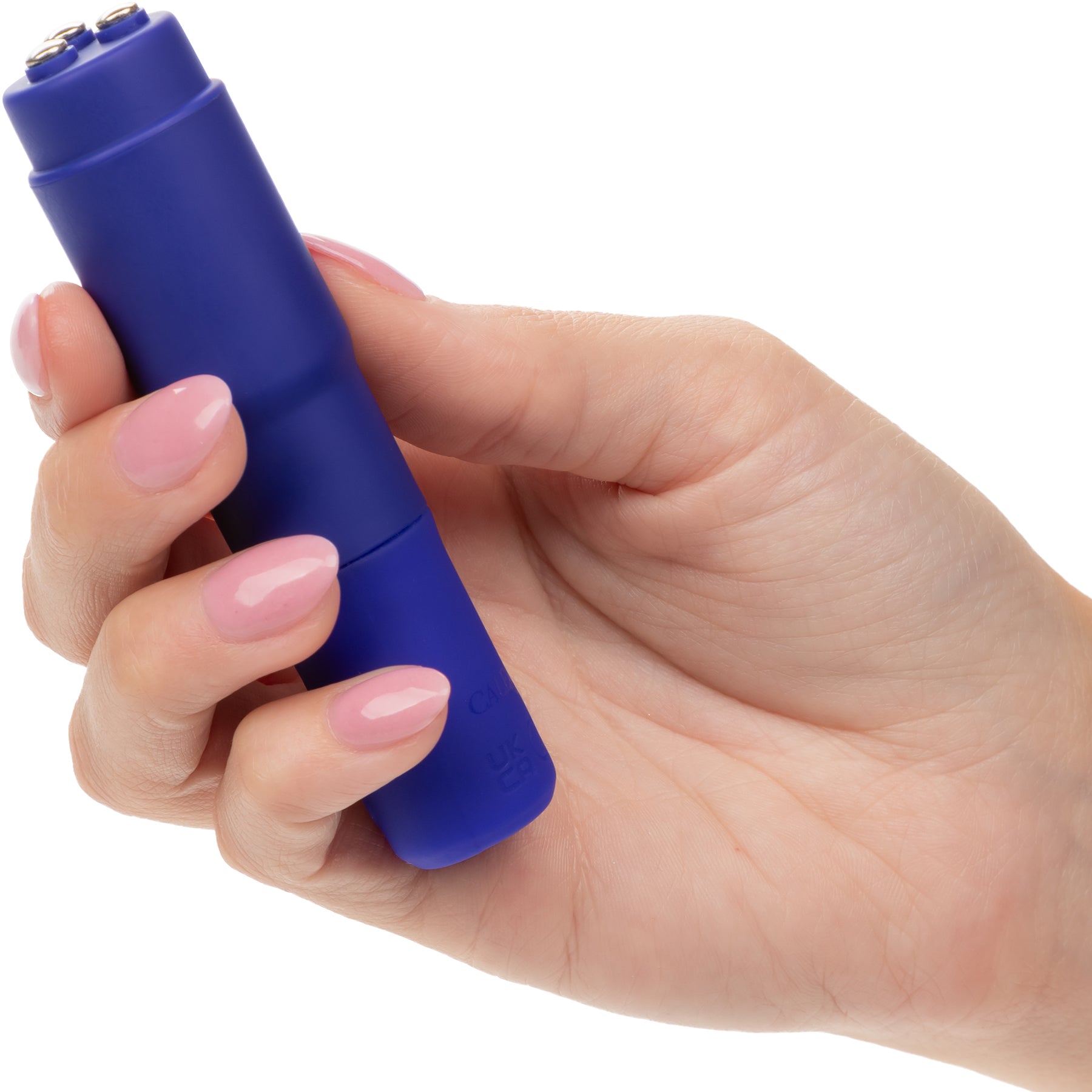 Kyst™ Mega-Mite™ Rechargeable Silicone Bullet With 4 Pleasure Tips - Blue