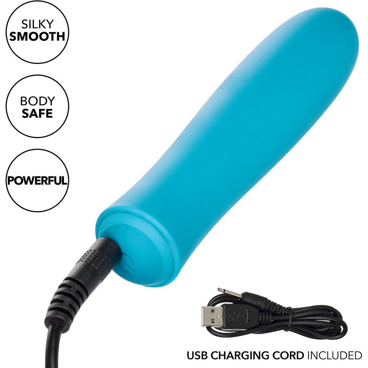 Kyst T.C.B. Taking Care of Business Powerful Waterproof Rechargeable Bullet Vibrator By CalExotics - Blue