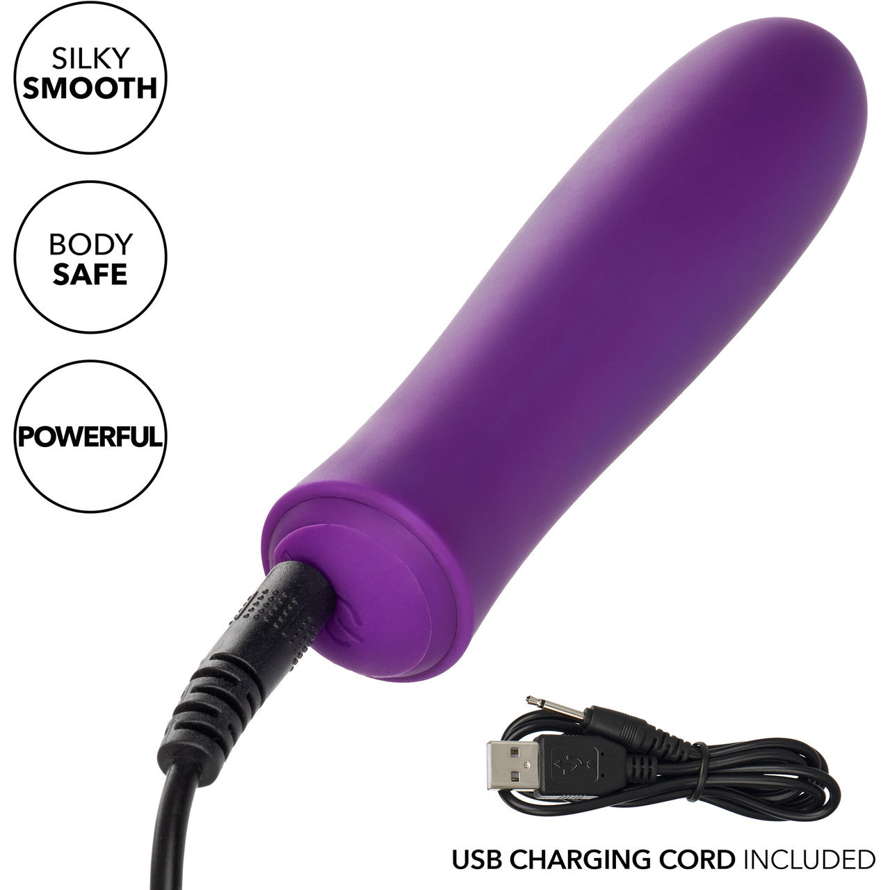 Kyst T.C.B. Taking Care of Business Powerful Waterproof Rechargeable Bullet Vibrator By CalExotics - Purple