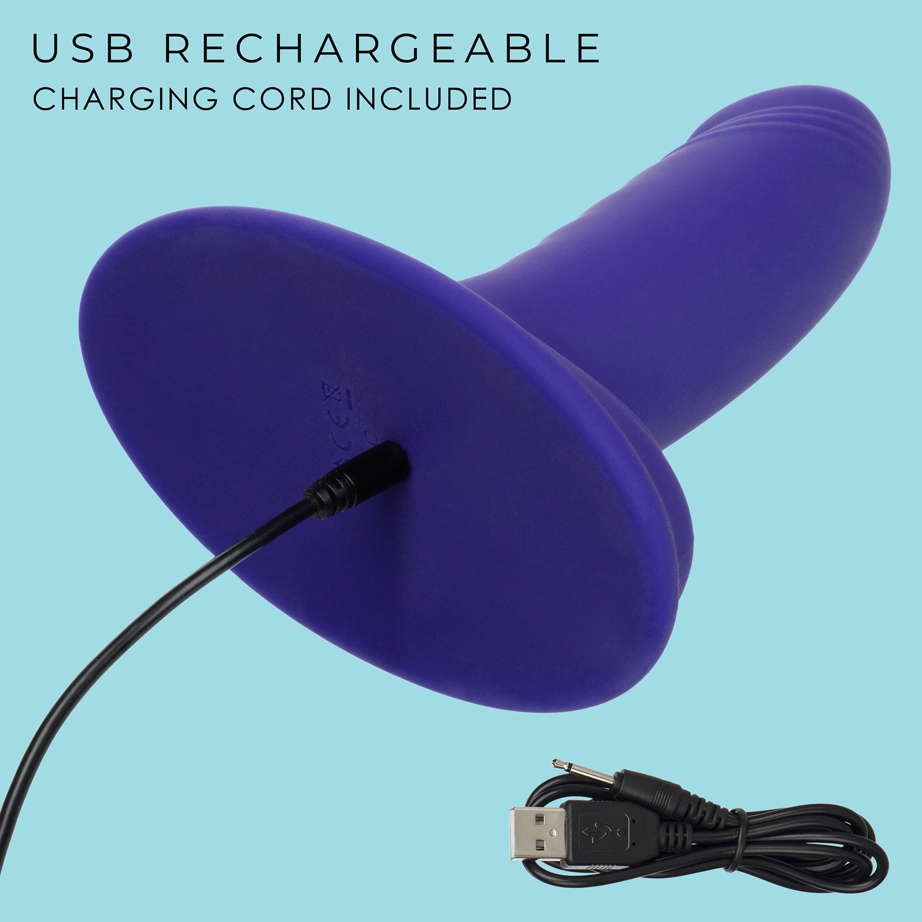 G-Ride™ Thrill Ride 4.75" Rechargeable Silicone Triple Stimulation Dildo