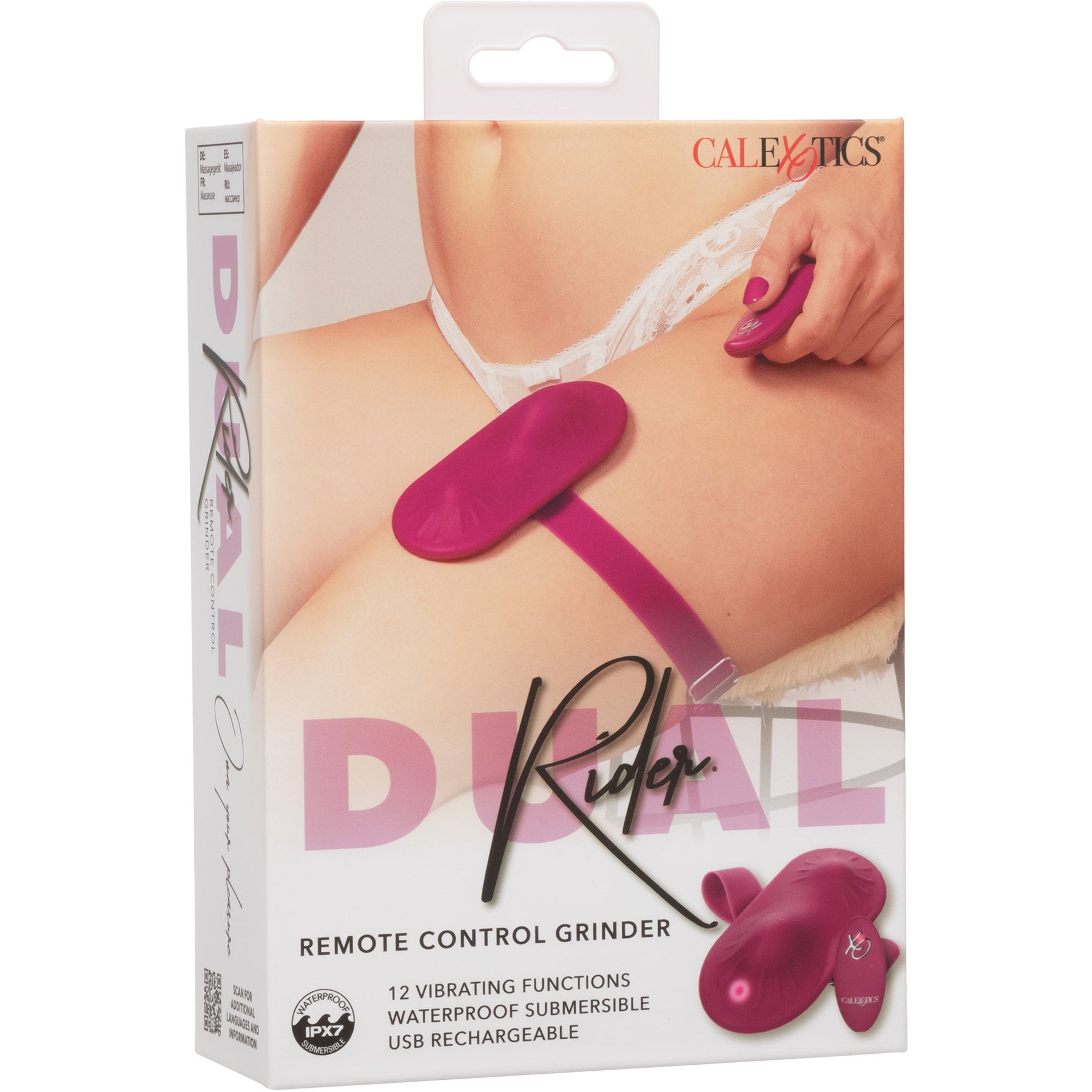 Dual Rider® Remote Control Grinder Rechargeable Silicone Vibrator By CalExotics