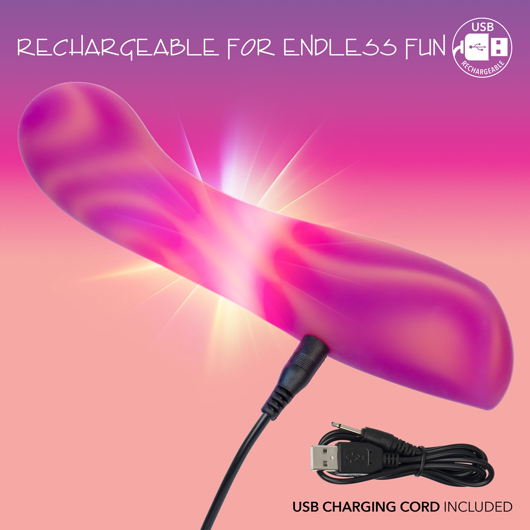 Endless Summer™ Sunset Seducer Illuminated Rechargeable Silicone Vibrator