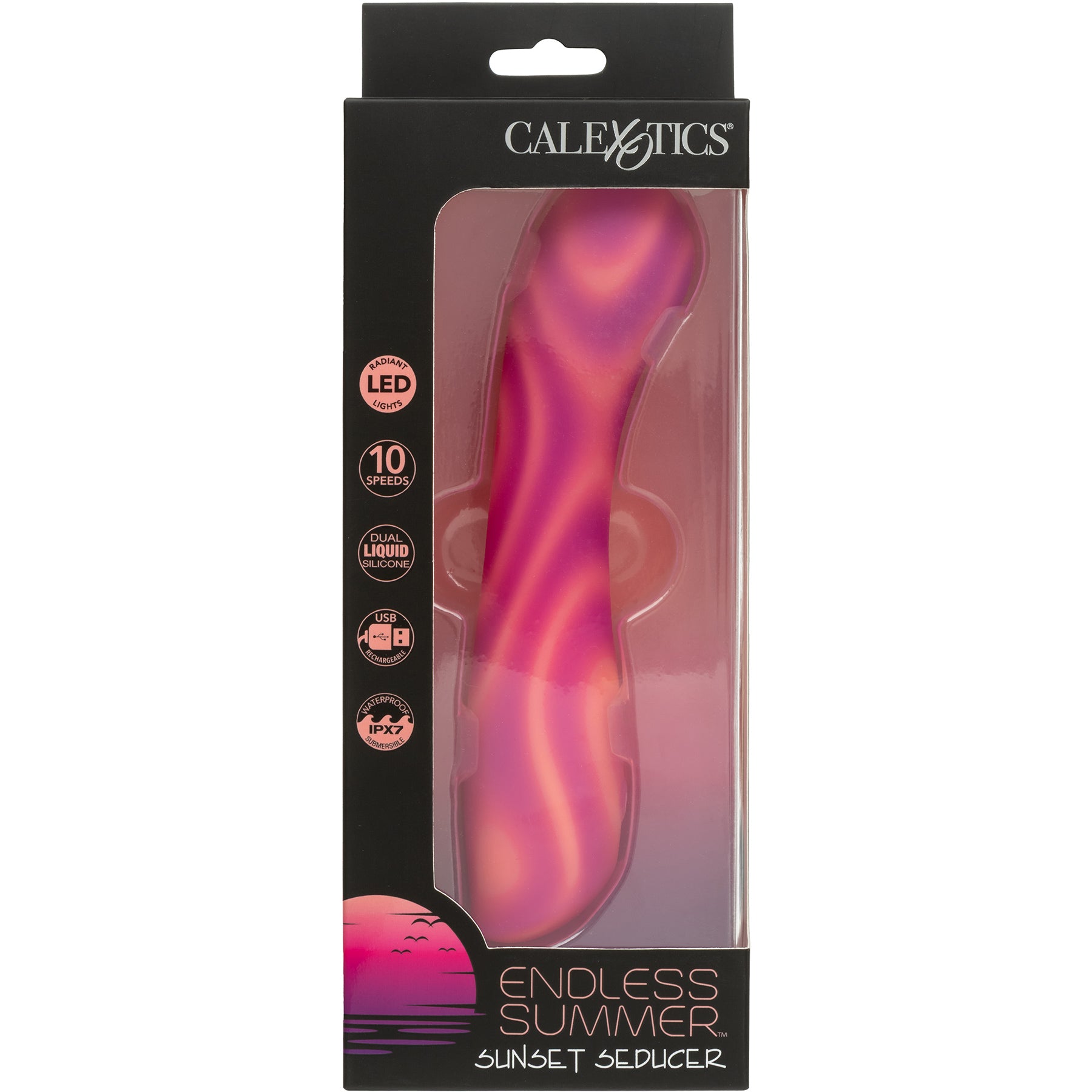Endless Summer™ Sunset Seducer Illuminated Rechargeable Silicone Vibrator