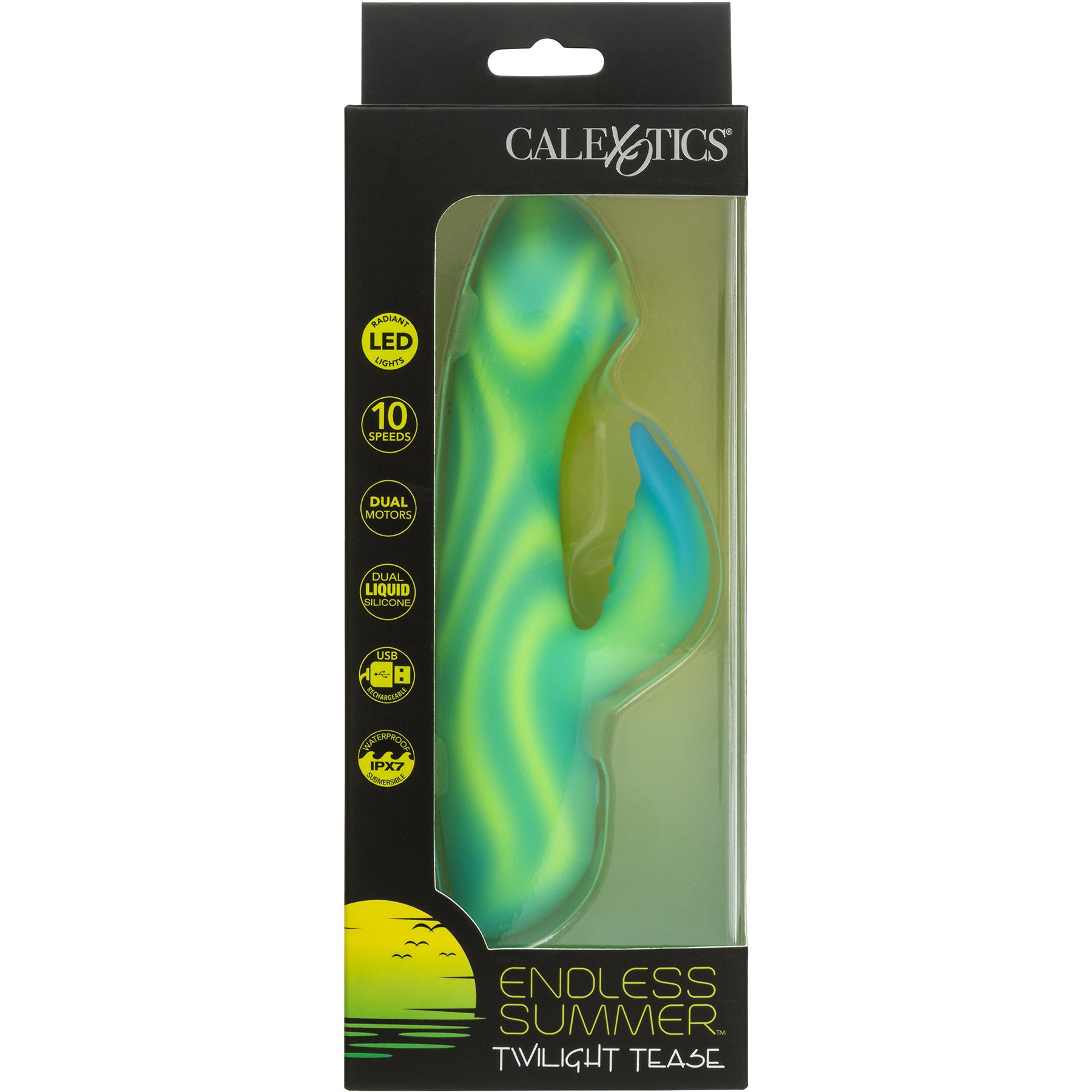 Endless Summer™ Twilight Tease Illuminated Silicone Rabbit Vibrator