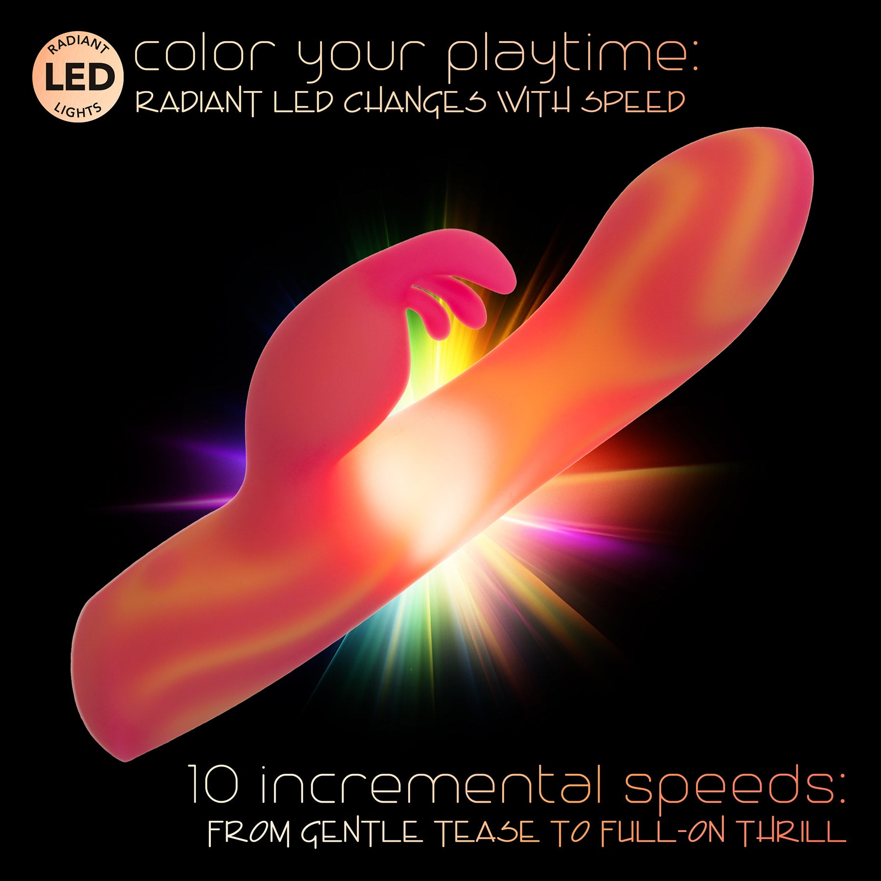 Endless Summer™ Moonlight Magic Illuminated Silicone Rabbit Vibrator