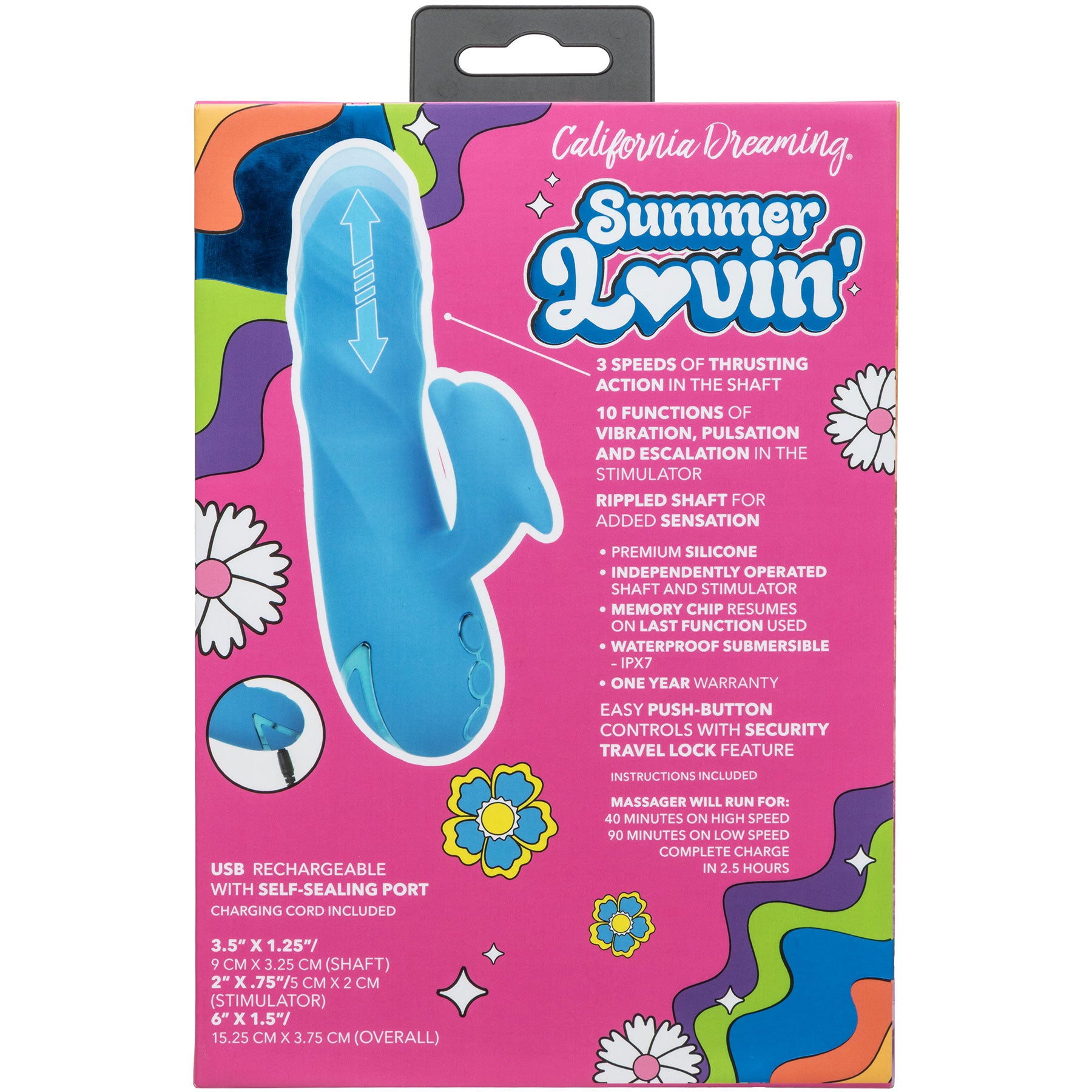 California Dreaming® Summer Lovin' Frisco Fantasy Rabbit Vibrator