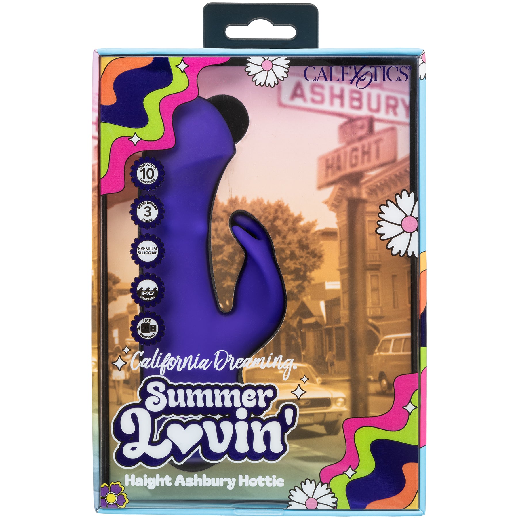California Dreaming® Summer Lovin' Haight Ashbury Hottie Rabbit Vibrator