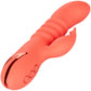 California Dreaming Orange County Cutie Rabbit Style Silicone Vibrator by CalExotics