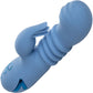 California Dreaming Santa Cruz Coaster Thrusting Rabbit Style Silicone Vibrator by CalExotics