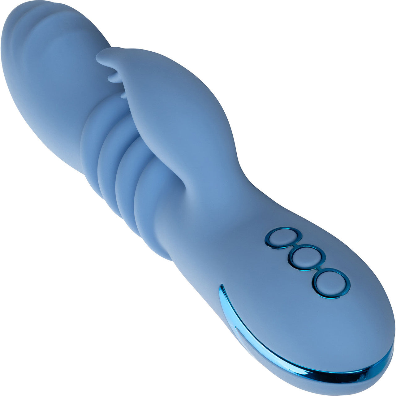 California Dreaming Santa Cruz Coaster Thrusting Rabbit Style Silicone Vibrator by CalExotics