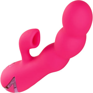 California Dreaming Oceanside Orgasm Rabbit Style Silicone Vibrator With Clitoral Suction By CalExotics