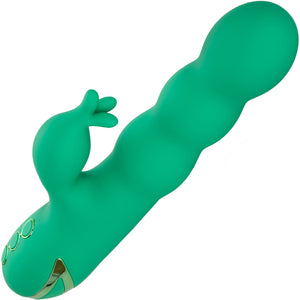 California Dreaming Sonoma Satisfyer Rabbit Style Thrusting Silicone G-Spot Vibrator By CalExotics