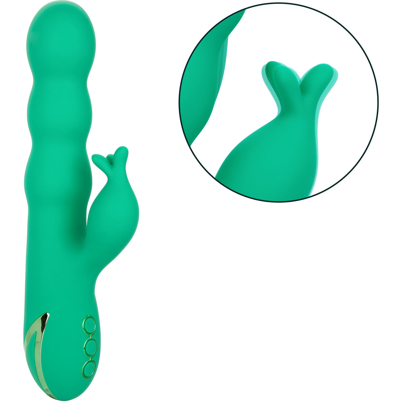 California Dreaming Sonoma Satisfyer Rabbit Style Thrusting Silicone G-Spot Vibrator By CalExotics