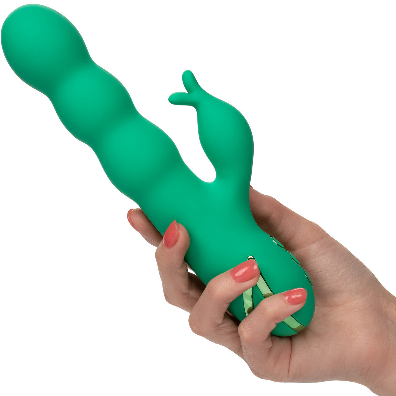 California Dreaming Sonoma Satisfyer Rabbit Style Thrusting Silicone G-Spot Vibrator By CalExotics