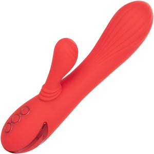 California Dreaming Palisades Passion Rabbit Style Silicone Heated Swinging Vibrator By CalExotics