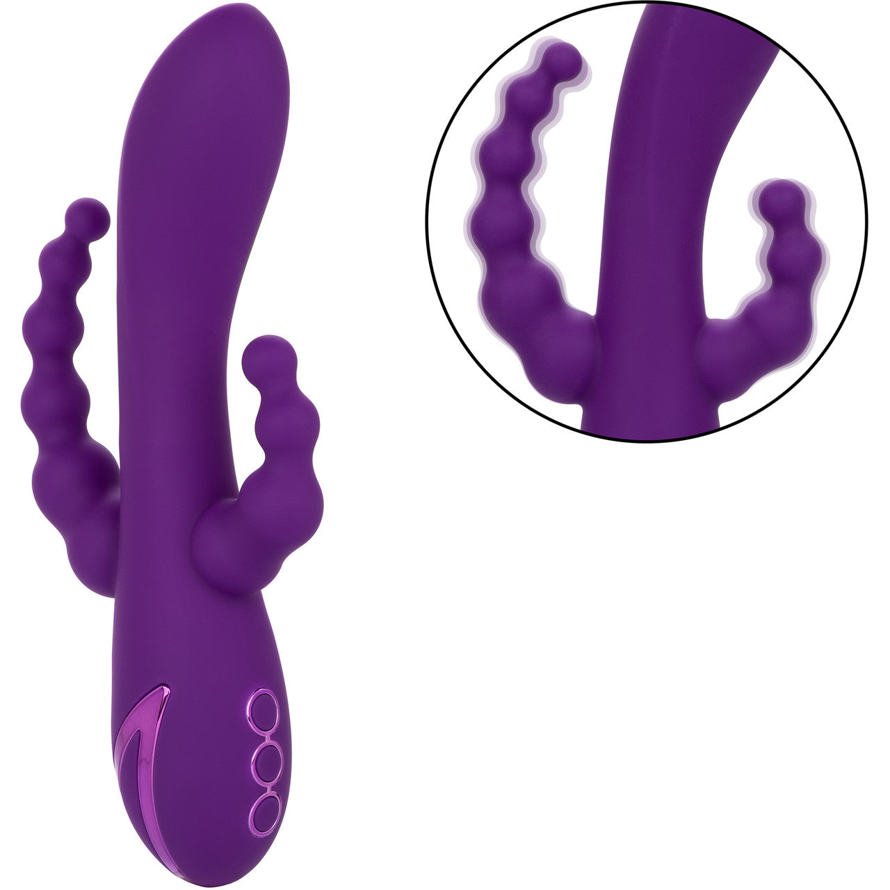 California Dreaming Long Beach Bootylicious Triple Stimulation Silicone Vibrator By CalExotics