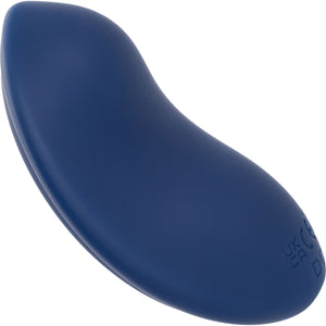 Cashmere Velvet Curve Rechargeable Waterproof Silicone Vibrator By CalExotics - Blue