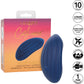 Cashmere Velvet Curve Rechargeable Waterproof Silicone Vibrator By CalExotics - Blue