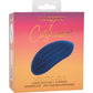 Cashmere Velvet Curve Rechargeable Waterproof Silicone Vibrator By CalExotics - Blue