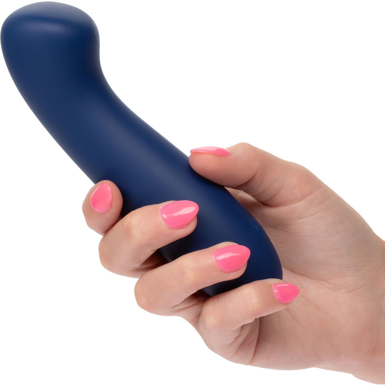 Cashmere Satin G Rechargeable Waterproof Silicone G-Spot Vibrator By CalExotics - Blue