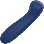 Cashmere Satin G Rechargeable Waterproof Silicone G-Spot Vibrator By CalExotics - Blue