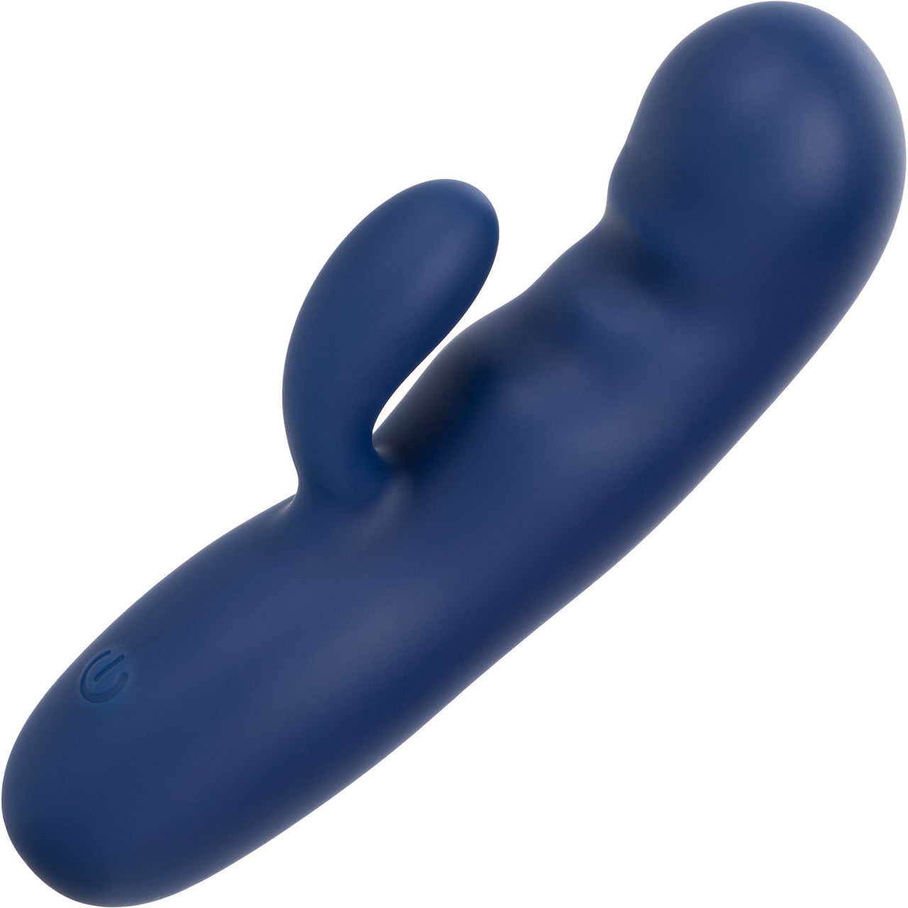 Cashmere Silk Duo Rechargeable Waterproof Silicone Rabbit Vibrator By CalExotics - Blue