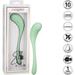 Elle Liquid Silicone Wand Rechargeable Waterproof Vibrator By CalExotics - Green