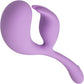 Elle Liquid Silicone Dual Flicker Rechargeable Waterproof Dual Stimulation Vibrator By CalExotics - Purple