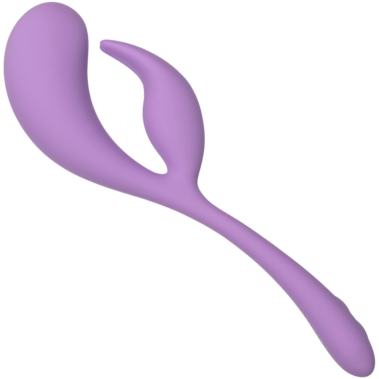 Elle Liquid Silicone Dual Flicker Rechargeable Waterproof Dual Stimulation Vibrator By CalExotics - Purple