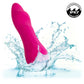 Gia Curved Pleaser Rechargeable Waterproof Silicone G-Spot Vibrator By CalExotics - Pink