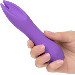 Gia Dual Flicker Rechargeable Waterproof Silicone Vibrator By CalExotics - Purple