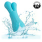 Gia Triple Teaser Rechargeable Waterproof Silicone Vibrator By CalExotics - Blue