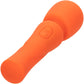 Stella Liquid Silicone Mini Massager Rechargeable Waterproof Wand Style Vibrator By CalExotics - Orange