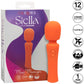 Stella Liquid Silicone Mini Massager Rechargeable Waterproof Wand Style Vibrator By CalExotics - Orange