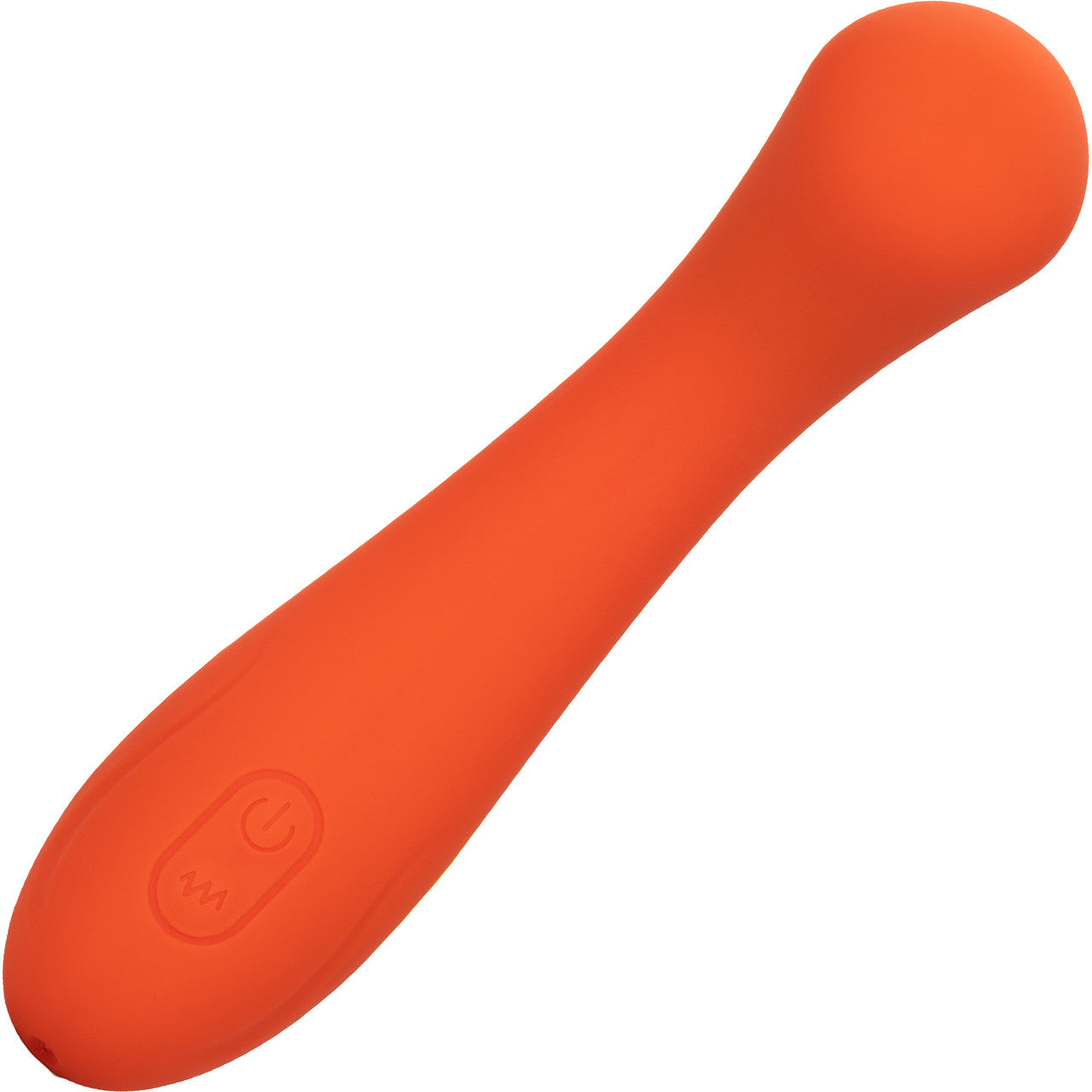 Stella Liquid Silicone G-Wand Waterproof Rechargeable G-Spot Vibrator By CalExotics - Orange