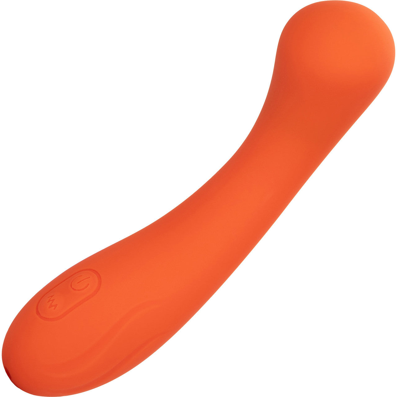 Stella Liquid Silicone G-Wand Waterproof Rechargeable G-Spot Vibrator By CalExotics - Orange