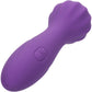 Stella Liquid Silicone "O" Wand Rechargeable Waterproof Wand Style Vibrator By CalExotics - Purple