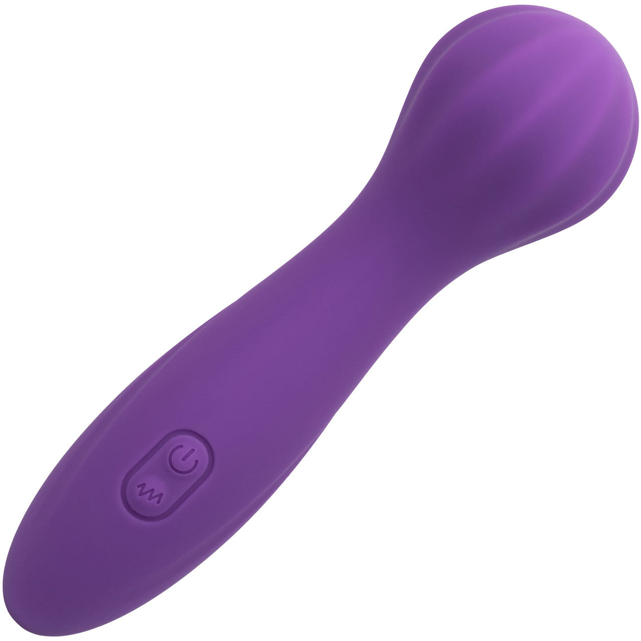 Stella Liquid Silicone "O" Wand Rechargeable Waterproof Wand Style Vibrator By CalExotics - Purple