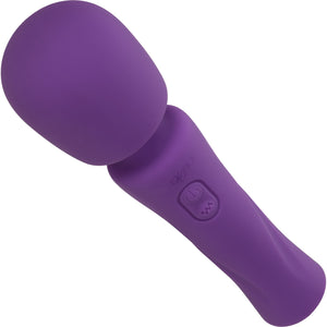 Stella Liquid Silicone Massager Rechargeable Wand Style Vibrator By CalExotics - Purple