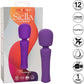 Stella Liquid Silicone Massager Rechargeable Wand Style Vibrator By CalExotics - Purple