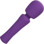 Stella Liquid Silicone Massager Rechargeable Wand Style Vibrator By CalExotics - Purple