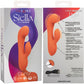 Stella Liquid Silicone Dual "G" Rechargeable Dual Stimulation Vibrator By CalExotics - Orange