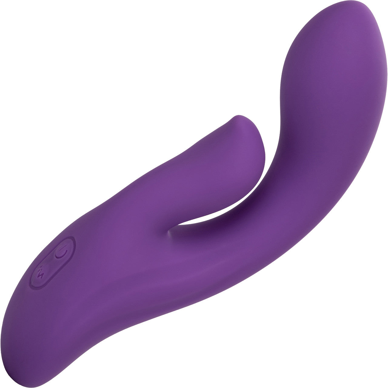 Stella Liquid Silicone Dual Pleaser Rechargeable Waterproof Rabbit Style Vibrator By CalExotics - Purple