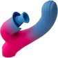 Elation™ Rechargeable Silicone Dual Stimulator With Suction By CalExotics
