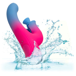 Elation™ Rechargeable Silicone Dual Stimulator With Suction By CalExotics